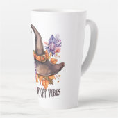 Boho Witchy Vibes Halloween Milchtasse (Rechte Ecke)