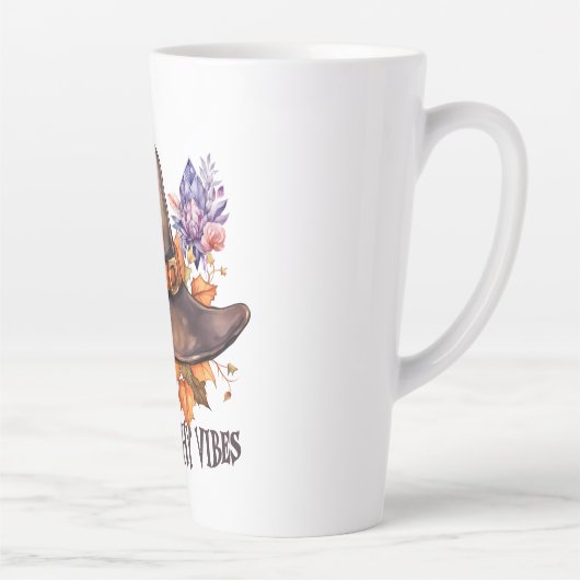 Boho Witchy Vibes Halloween Milchtasse (Rechts)