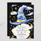 Boho Wizard Hat Baby Shower Einladung (Vorne/Hinten)