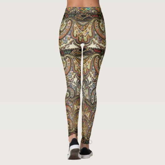 Boho Wohnwagen-Antike Leggings (Rückseite)