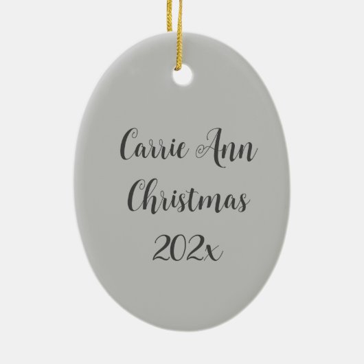 Boho Wolf anpassbar Keramik Ornament (Hinten)