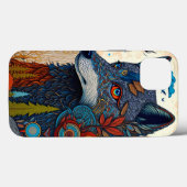 Boho Wolf Surreal Wildlife Art Case-Mate iPhone Hülle (Rückseite (Horizontal))