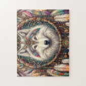 Boho-Wolf-Traumfänger Puzzle (Vertikal)