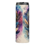Boho-Wolf-Traumfänger Thermosbecher (Rückseite)