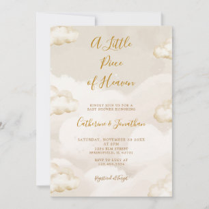 Boho-Wolken Ein Stückchen Himmel Babyparty Einladung