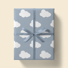 Boho Wolken Himmel Einfach Geschlechtsneutral Kind Geschenkpapier