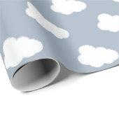Boho Wolken Himmel Einfach Geschlechtsneutral Kind Geschenkpapier (Rolleneckpunkt)