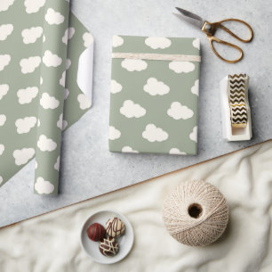 Boho-Wolken-Himmel Einfache geschlechtsneutrale Ki Geschenkpapier