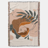 Boho Woman Stars Decke (Vorderseite Vertikal)