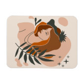 Boho Woman Stars Magnet (Horizontal)