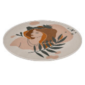 Boho Woman Stars Schneidebrett (Ecke)