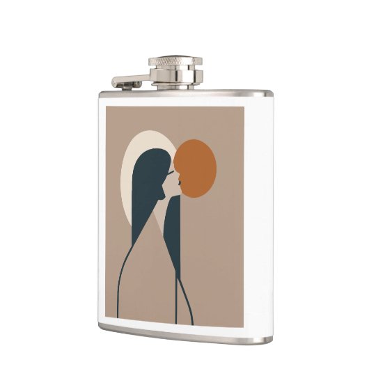 Boho Woman Sun Flachmann (Links)