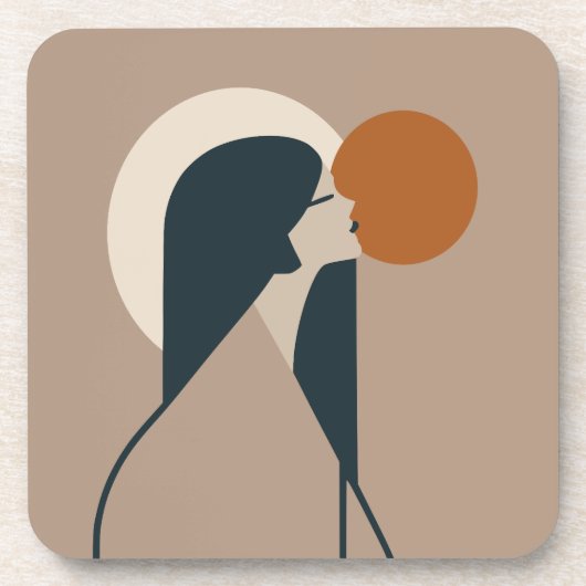 Boho Woman Sun Getränkeuntersetzer (Vorderseite)