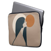 Boho Woman Sun Laptopschutzhülle (Vorderseite Links)