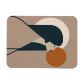 Boho Woman Sun Magnet (Horizontal)