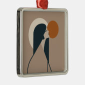 Boho Woman Sun Ornament Aus Metall (Rechts)