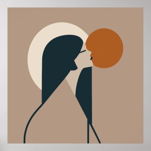 Boho Woman Sun Poster (Vorne)