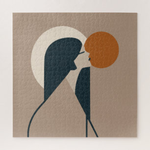 Boho Woman Sun Puzzle