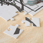 Boho Women African Asian Line Artwork Puzzle (Seite)