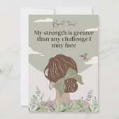 Boho Women Empowerment Positive Affirmative Cards (Vorderseite)