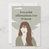 Boho Women Empowerment Positive Affirmative Cards (Rückseite)
