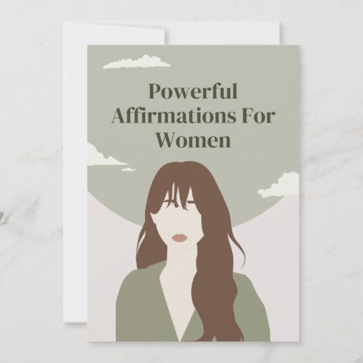 Boho Women Empowerment Positive Affirmative Cards (Rückseite)