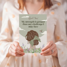 Boho Women Empowerment Positive Affirmative Cards