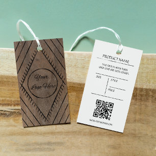 Boho wood-Look mit Logo-Boutique-Shop Preis