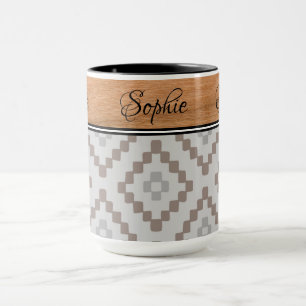 Boho Woodgrain Tasse