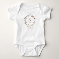 Boho Woodland Animal Wreath Personalisiert Baby Na