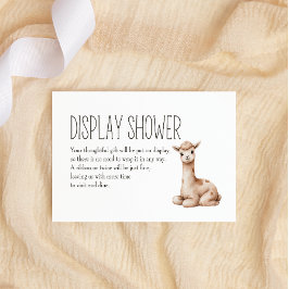 Boho Woodland Animals Baby Display Dusche Mitteilungskarte