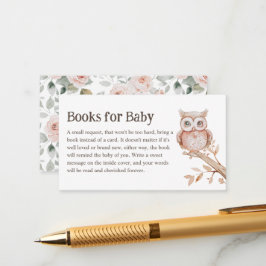 Boho Woodland Animals Baby Shower Books for Baby Begleitkarte