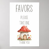 Boho Woodland Animals Baby Shower Favorit Schild (Vorne)