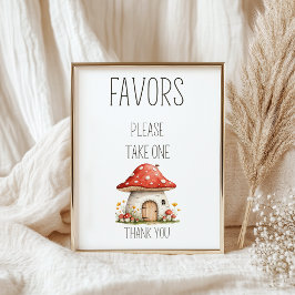 Boho Woodland Animals Baby Shower Favorit Schild