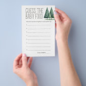 Boho Woodland Animals Baby Showroom Ratet Food Gam Flyer (Handgriff)