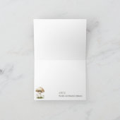 Boho Woodland Animals Babydusche Dankeskarte (Innenseite)