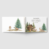 Boho Woodland Animals Babydusche Gästebuch (Voll)