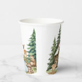 Boho Woodland Animals Babydusche Pappbecher (Rechts)