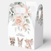 Boho Woodland Animals & Floral Baby Dusche Geschenkschachtel (Geöffnet)