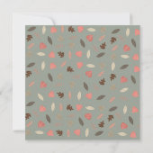 Boho Woodland Animals Forest Baby Dusche Einladung (Rückseite)