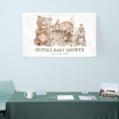 Boho Woodland Animals Gender Neutral Baby Shower Banner (Messeveranstaltung)
