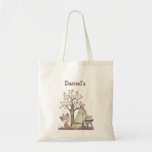 Boho Woodland Animals Nursery Tote Bag  Tragetasche