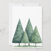 Boho Woodland Animals Oh Baby Dusche Einladung (Rückseite)