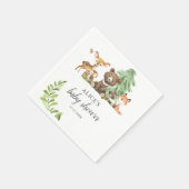 Boho Woodland Animals Rustic Baby Dusche Napkins Serviette (Ecke)