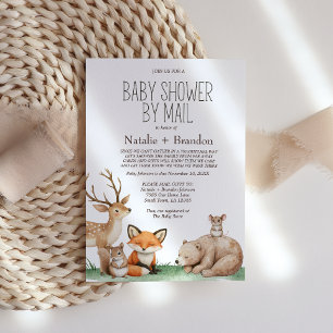 Boho Woodland Animes by Mail Kinderdusche Einladung