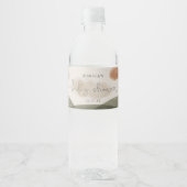 Boho Woodland Baby Dusche Wasser Flasche Etikett (Vorderseite)