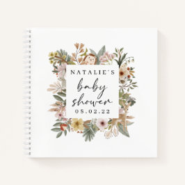 Boho Woodland Baby Showbook Notizblock