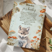 Boho Woodland Baby Showbücher für Baby Begleitkarte