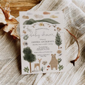 Boho Woodland Baby Shower Einladungskarte Einladung