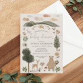 Boho Woodland Baby Shower Einladungskarte Einladung